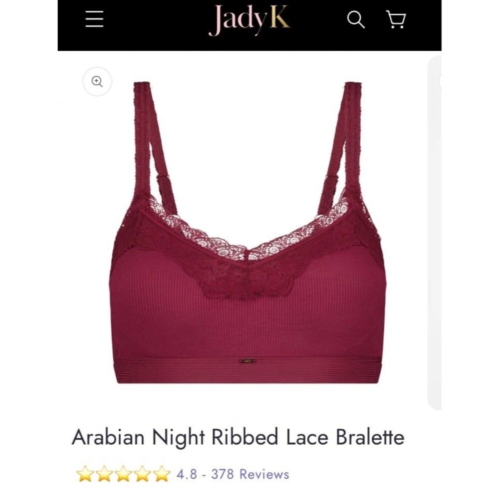 Jady K Bralette L/XL JADYK BRALETTE NEW womens Large X-Large removable pads L XL - Picture 4 of 8